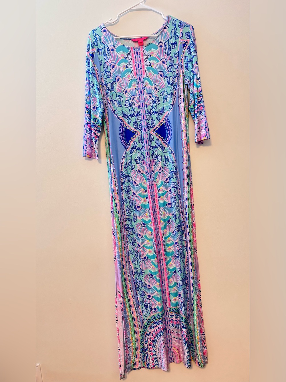 Lilly Pulitzer Colorful Printed Maxi Dress Size Medium EUC